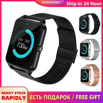 

Steel Strap Smart Watch Bluetooth Card Camera Push Message Music Play Bracelet HD Touch Screen Stereo Sound Sedentary Reminder