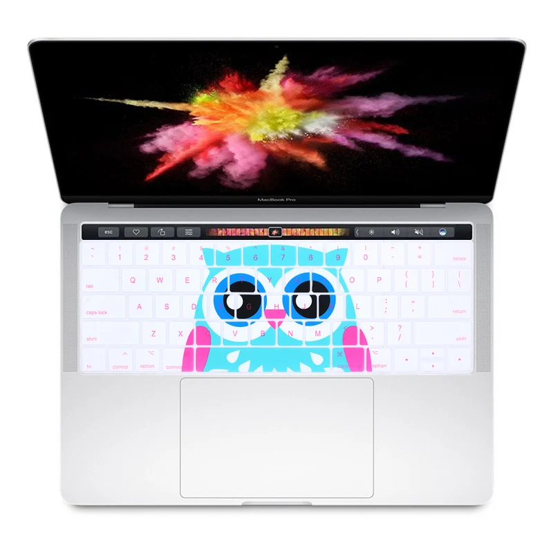 Owl КРЗ животных дюймов MacBook Pro крышка клавиатуры Клавиатура для Mac Pro 13 1" сенсорная панель A1706 A1707 A1989 A1990 A2159(/// - Цвет: Owl