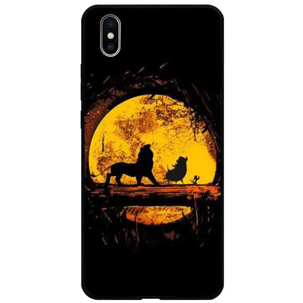 P0223M Милый мультяшный силиконовый чехол для iphone xr x xs max 8 plus 7 7plus 6 6s 11 pro max THE LI0N KING анти-осень мягкий чехол на заднюю панель телефона - Цвет: P0223M