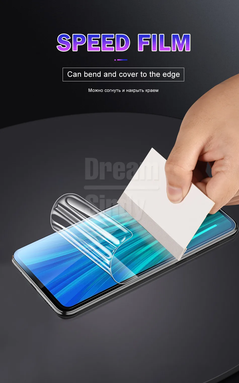 4-1 шт полное защитное покрытие 100D Гидрогелевая пленка для Xiaomi Redmi K20 Pro 4X 8A 7A 8T Note 7 8 Pro защитная пленка без стекла