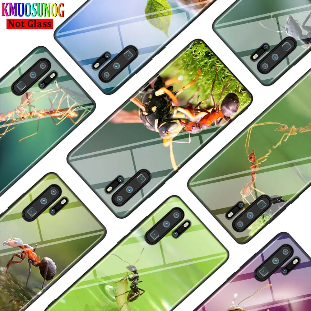 Животное Ant Art Мода для huawei P Smart Z Plus 2019 P30 P20 Pro P10 P9 P8 Lite супер яркий черный чехол