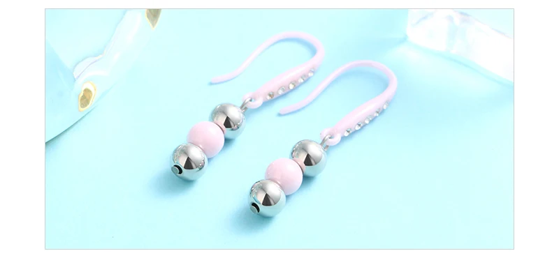 Colorful Handmade Beaded Earrings for Women Prevent Allergy Ceramic Beads Earrings Long Earrings boho Vintage Statement RicaFeliz • 2022