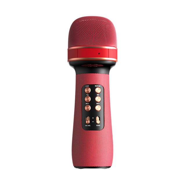 Bluetooth Handheld Microphone Wireless Karaoke Double Speaker Condenser Mic Player Singing for iOS Android Smart TV