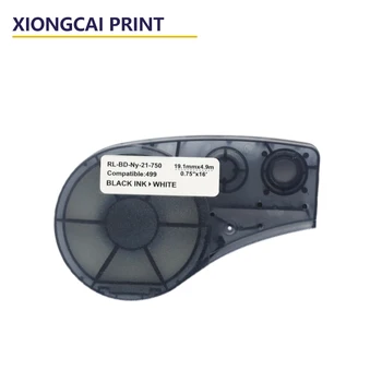 

High Adhesion Cloth Label Tape for M21-750-499 Black On White Nylon Compatible for Brady BMP21 Plus and LABPAL Label printer