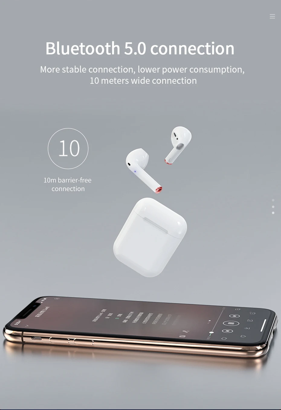 HOCO ES28 Twins наушники беспроводные Bluetooth V5.0 гарнитура с зарядным устройством Handsfree стерео музыкальные наушники для iPhone и Android