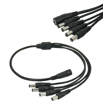 

DC 1 To 4 Power Splitter Adapter DC Barrel Jack USB Power Cable Connector For Camera Cord Office Branch Power Supply TXTB1
