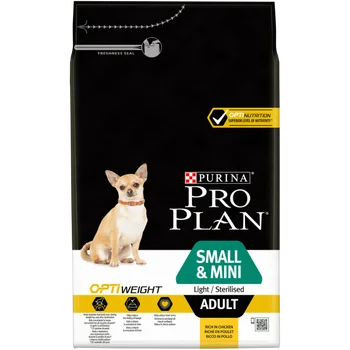 

Сухой корм Pro Plan для склонных к избыточному весу, стерилизованных собак мелких пород с курицей, 3 кг