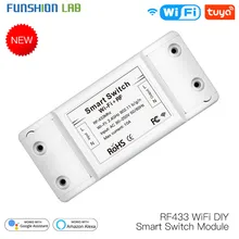 Módulo de interruptor inteligente rf433, wi-fi, diy, controle remoto para automação inteligente, vida inteligente/tuya, funciona com alexa e google home