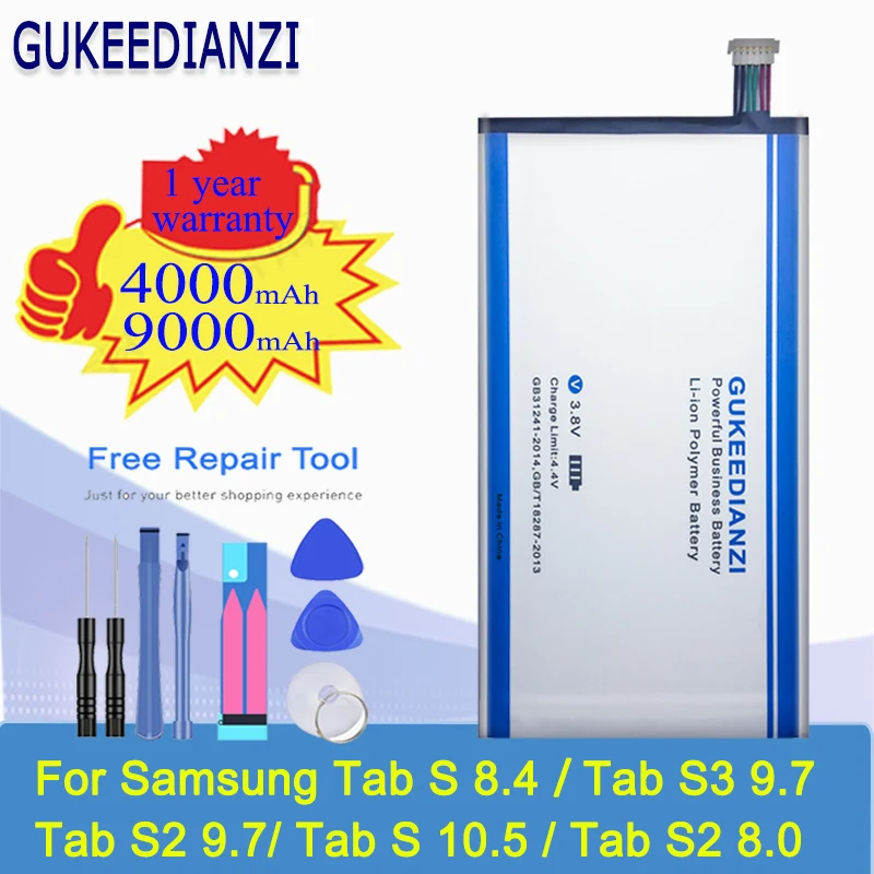 Аккумулятор для планшетов Samsung GALAXY Tab S 8 4 SM T700 T705 S3 9 7/Tab S2/Tab S2 10 5 7900 мАч