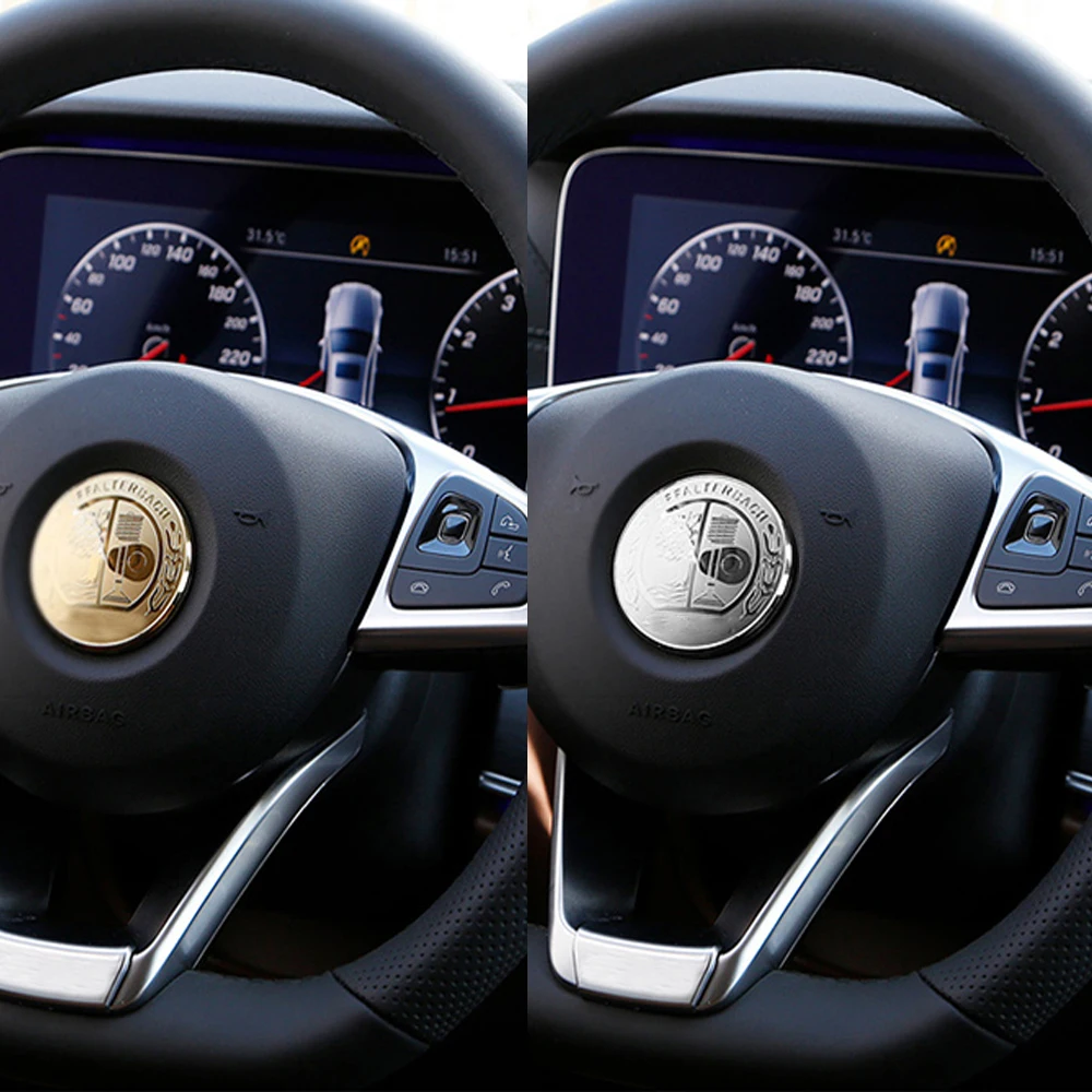 Мультимедийная кнопка наклейка s руль интерьерные наклейки для AMG Mercedes Benz W212 W211 W210 W202 W213 W205 W204 AMG