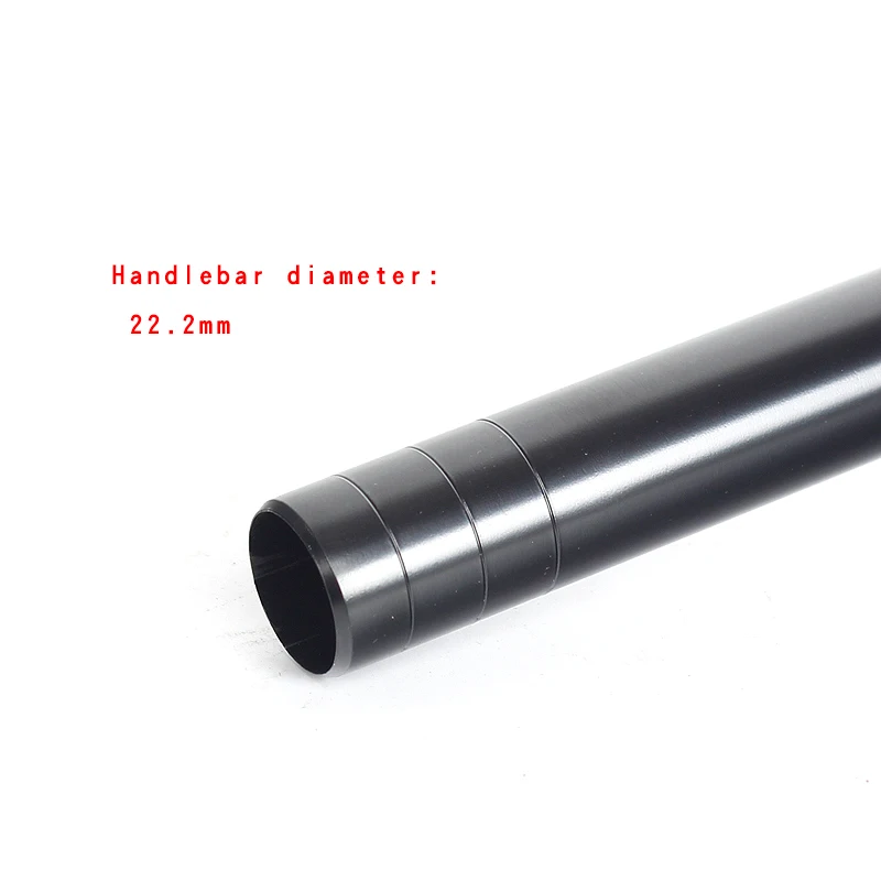 Chrome Molybdenum Steel Bicycle Handlebar, BMX Streetcar, Bike Parts, Black and Silver, 22.2*720mm