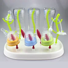 Детская Бутылочка сушилка симпатичное дерево форма Чистка соски соска подставка для сушки посуды съемный полезный держатель для молока