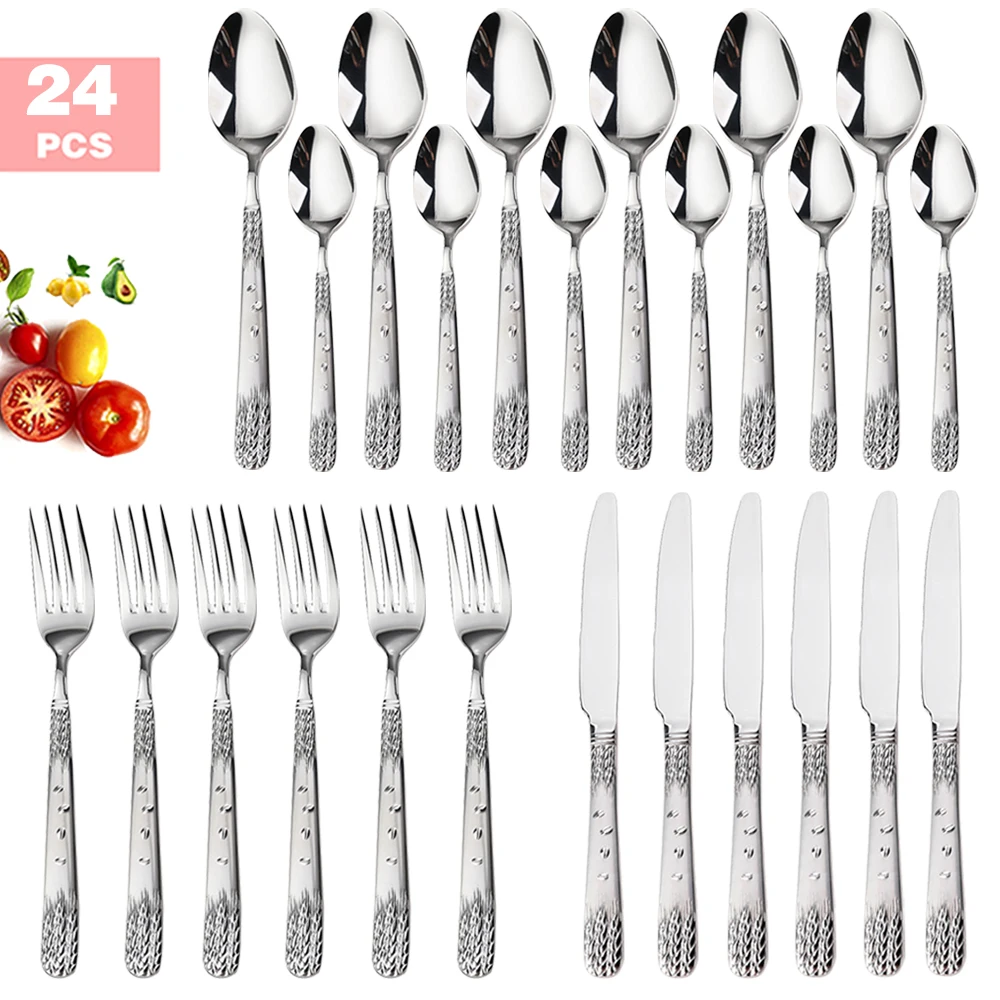 24pcs silver