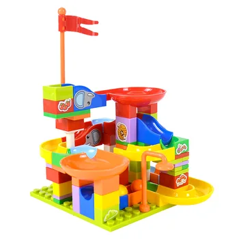 

DIY Track Maze Ball Slideway toy Plastic Particle Assembling Kit Assembly Bricks Toys For Children Kids Puzzle Gift
