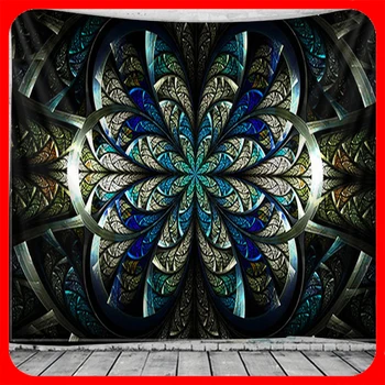 

Geometric flower tapestry Indian Mandala Hippie Macrame Tapestry Wall Hanging Boho decor Psychedelic Witchcraft Tapestry