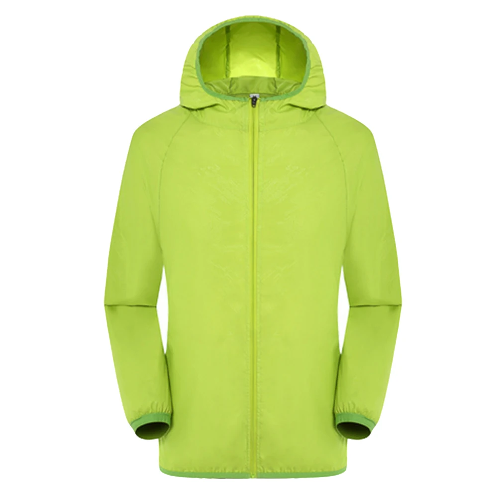 Ультра-светильник непромокаемая ветровка дышащая водонепроницаемая ветрозащитная куртка для женщин и мужчин SEC88 - Цвет: green