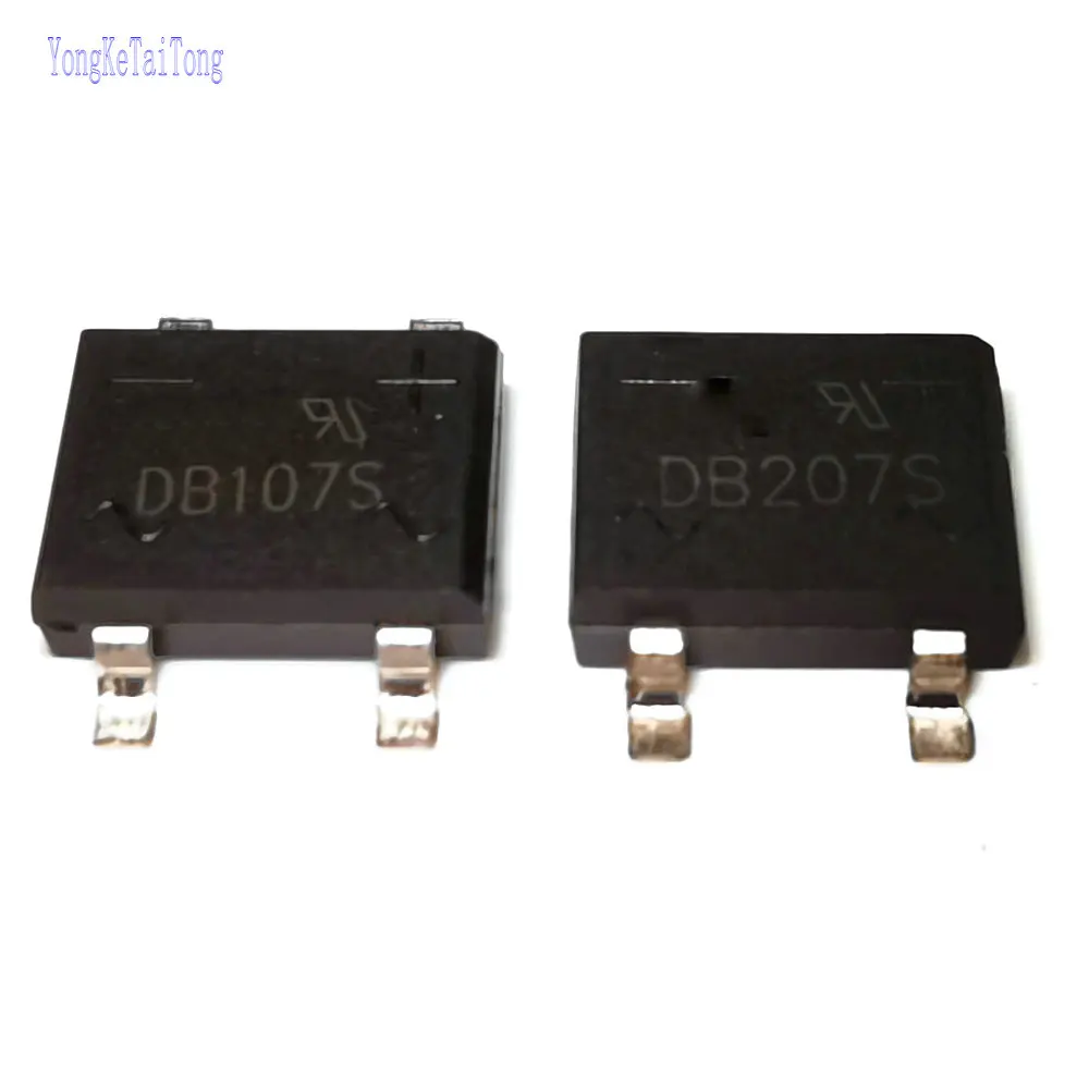 10PCS SMD DB107 DB107S DB207 DB207S 1A 2A 1000V Single Phases Diode Rectifier Bridge SOP4 | Электронные компоненты и