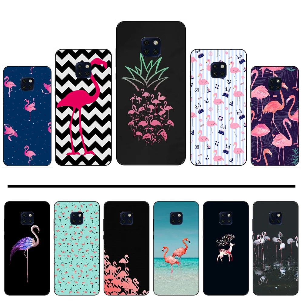 Арт Фламинго DIY чехол для телефона с рисунком Huawei Mate 9 10 20 Pro lite 20x nova 3e P10 plus P20 Honor10