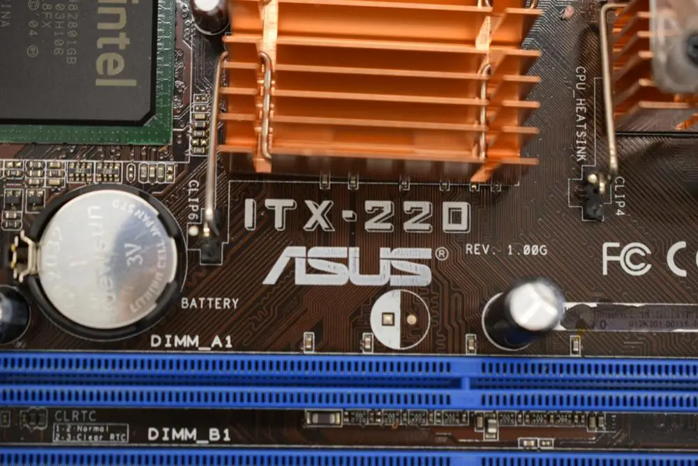 Для ASUS ITX-220 DDR2 17*17 см мини Автомобильная материнская плата интегрированный процессор