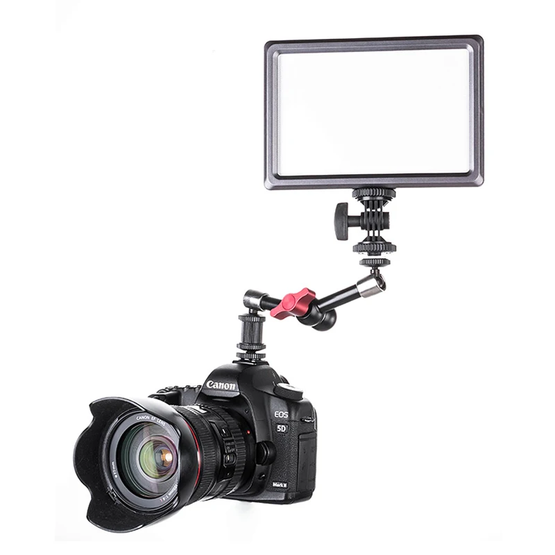 Super Clamp 7/11 inches Adjustable Magic Articulated Arm for Mounting HDMI Monitor LED Light LCD Video Camera Flash Camera DSLR-5