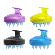 Мини Портативный Силиконовый массаж волос головы расческа Волшебные волосы Мягкая силиконовая Кисть гребень-Шампунь щетка расческа массажер для головы Уход за здоровьем