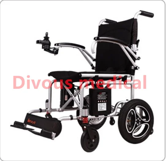 Hot Aluminum alloy Ultra-light Foldable Electric Power Wheelchair, Net Weight 14KG