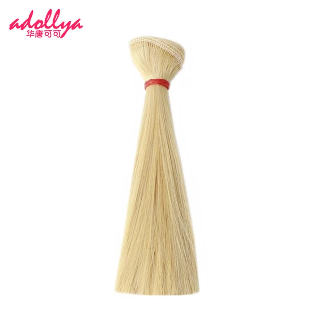 15*100cm DIY Hair For Dolls Long Straight High Temperature Fiber Wigs BJD SD Doll Accessories  Kids Toys Tresses Hairs For Girls 1