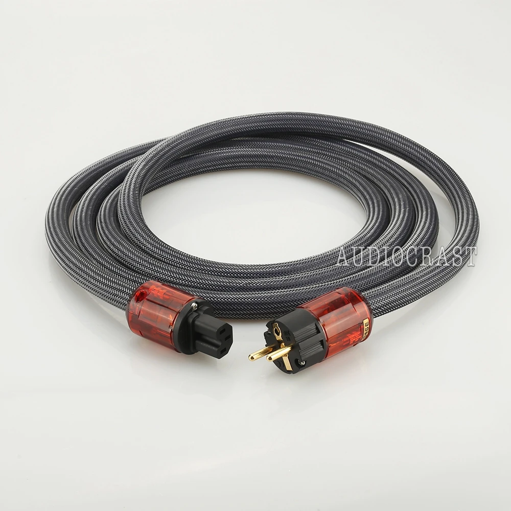 Hi End HIFI Audio Power Cable Cord EU plug Audio Grade High Performance