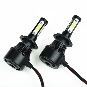 

H7 Headlights Aluminum Waterproof IP65 2pcs 4-sided 2000W High/Low Beam