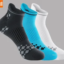 Xiaomi новые AMAZFIT мужские гоночные спортивные короткие носки нескользящие амортизирующие уплотненные махровые антибактериальные мужские быстросохнущие дышащие