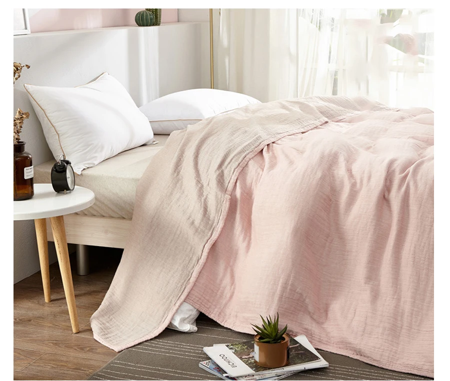 IBANO хлопок муслин одеяло кровать диван путешествия дышащий Простой японский стиль сплошной большой мягкий плед Para одеяло