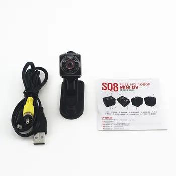 

Mini Cam WIFI Camera SQ8 FULL Night Vision Waterproof Shell CMOS Sensor Recorder Camcorder DV small camera