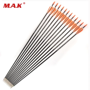 

31 Inches Fiberglass Arrow Spine 700 Diameter 7mm for Recurve Bow Long Bow Practice Archery Hunting Shooting
