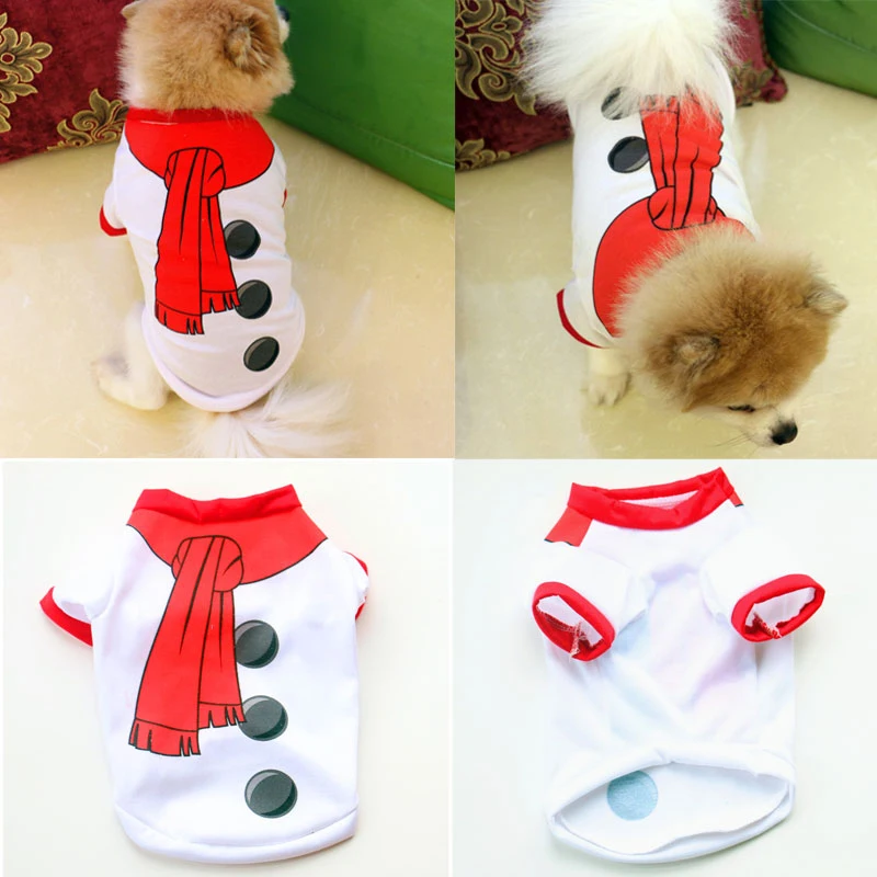 Одежда для питомцев футболка собак Рождественский костюм 13 видов стилей щенок