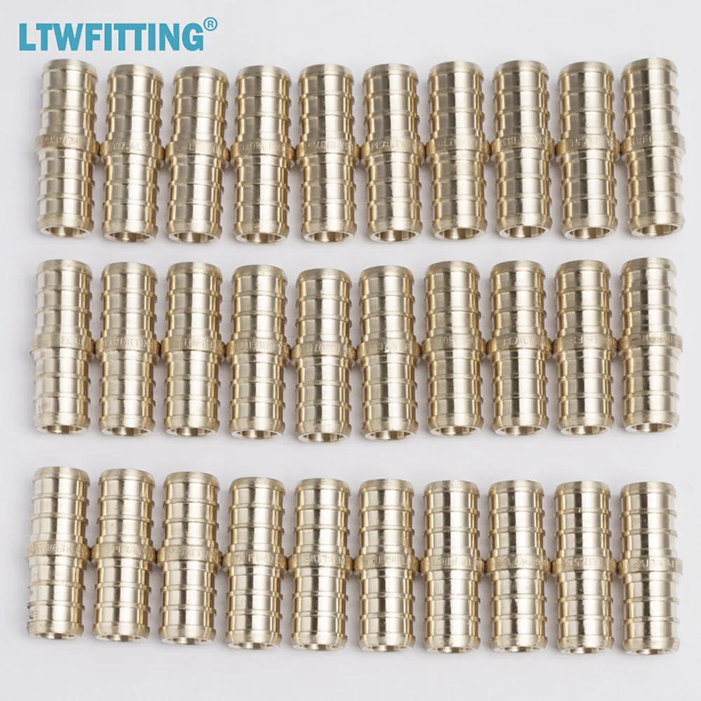 Латунный обжимной фитинг LTWFITTING PEX 1/2 дюйма бессвинцовая муфта PEX|crimp fitting|brass fittingspex