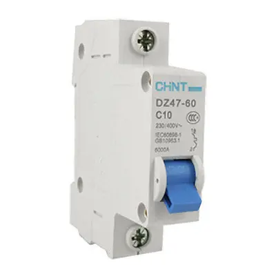 

DZ47-60 C10 6000A Breaking Capacity 1P Circuit Breaker