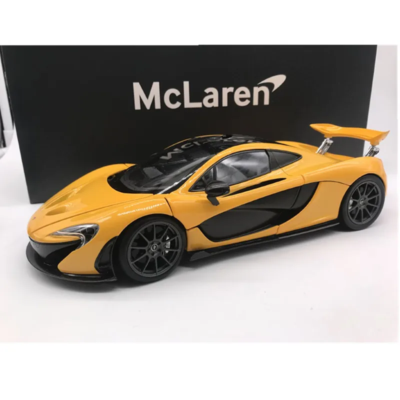 1:18 Модель автомобиля из сплава P1 модель автомобиля коллекция подарок - Цвет: Цвет: желтый