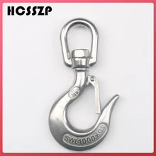 2 шт. 3/8 ''1/2'' нержавеющая сталь 304 морской глаз подъемный поворотный кран оснастки крючки с предельной нагрузкой 1000Kgs 1500Kgs