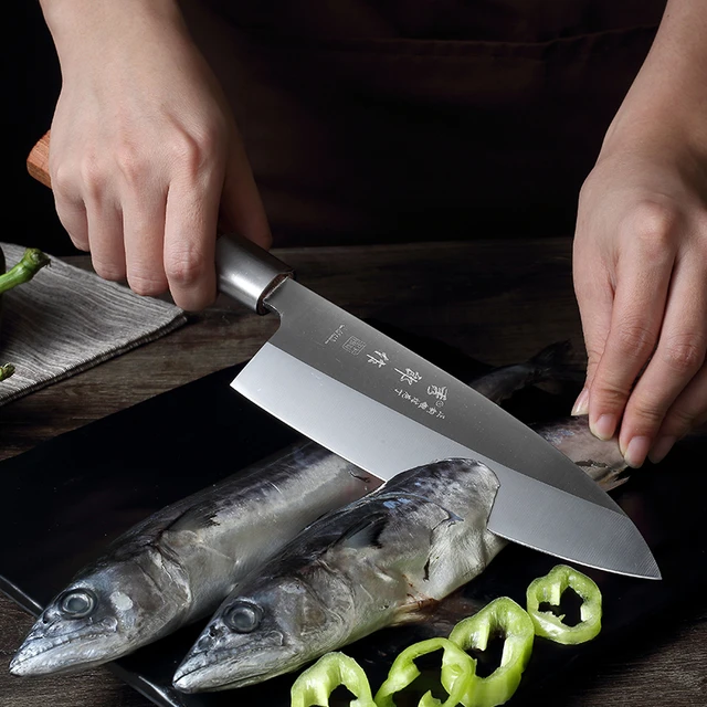 Japanese Kitchen Knife Deba, Fish Head Cleaver Knives