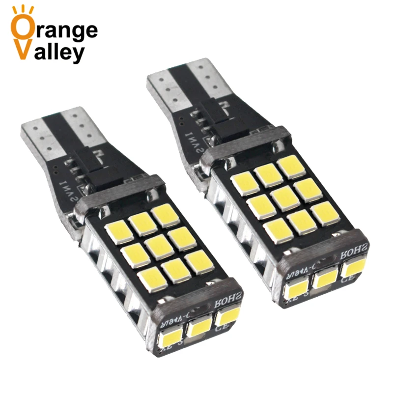 2 шт. автомобильные светодиодсветодиодный лампы T15 W16W SMD для заднего хода |