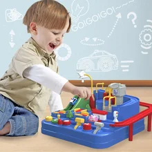 Автомобиль приключенческая игра манипулятивное спасение отряд Приключения рельсовая модель автомобиля гоночный развивающие игрушки FJ88