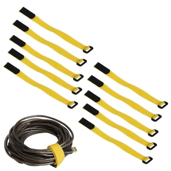 

10X 30x2cm Strong RC Tie Battery Down Reusable Strap Antiskid Cable Straps Blue