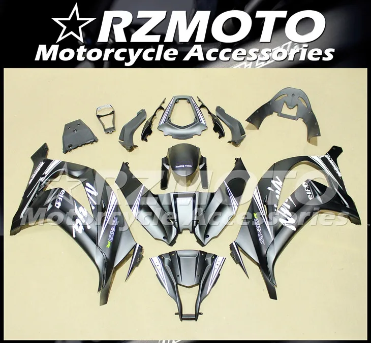 4 подарки ABS Обтекатели комплект подходит для kawasaki Ninja ZX-10R 2011 2012 2013 10R, возрастом 11, 12, 13, 14, 15, кузова Комплект черный матовый