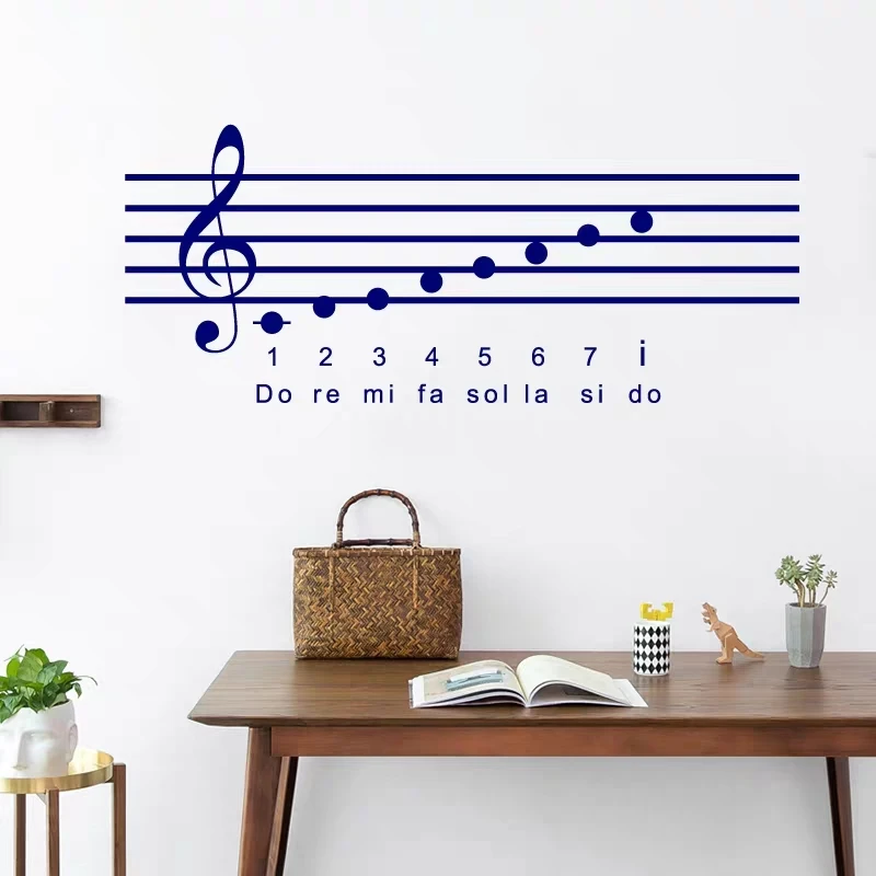 Фортепианная нота акриловые наклейки на стену музыкального класса DIY