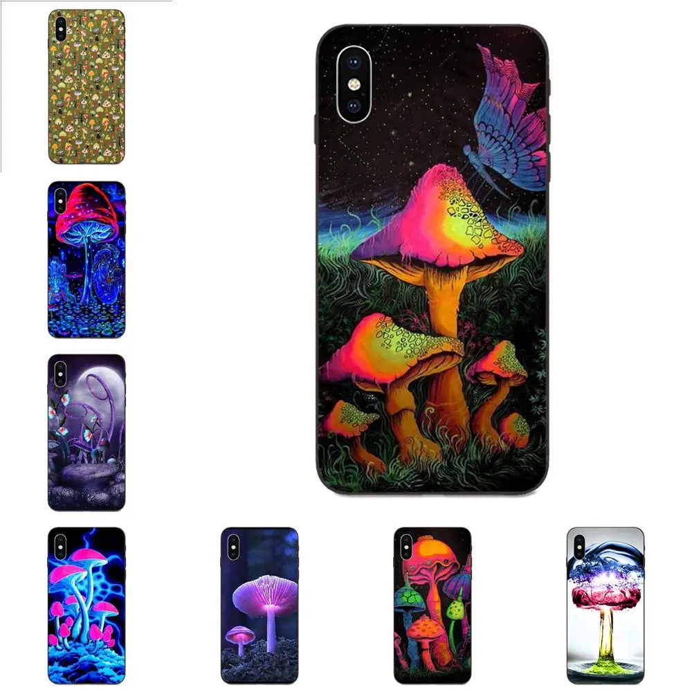 Красные суперцветные мягкие чехлы с грибами для Xiaomi Redmi Note 3 3S 4 4A 4X 5 5A 6 6A 7 7A K20 Plus Pro