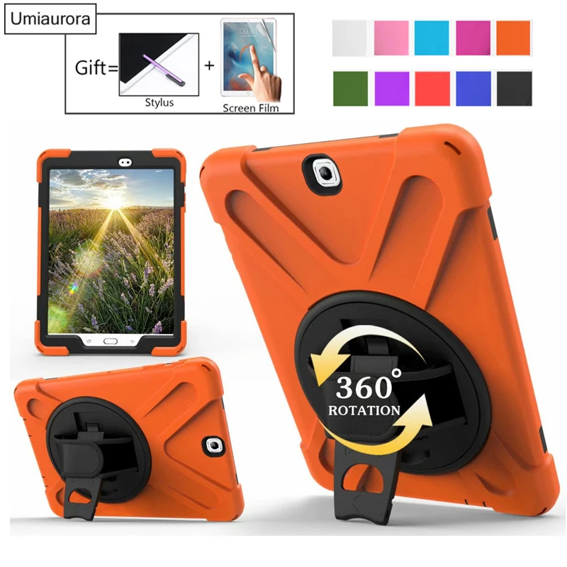 Для Tab S2 флэш-защита для детей противоударный тяжелый силиконовый Жесткий чехол