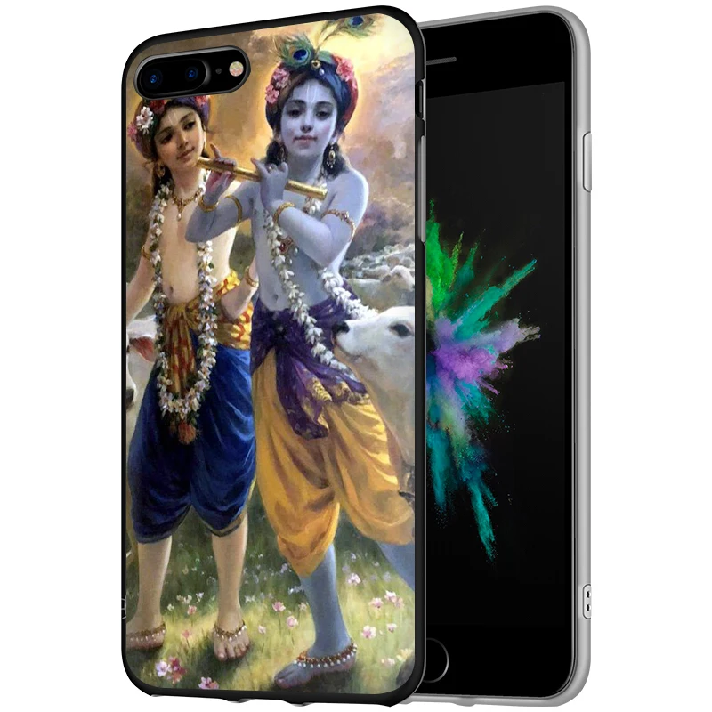 EWAU Бог Кришна Мягкий силиконовый чехол для телефона iPhone 5 5S SE 6 6s 7 8 plus X XR XS 11 Pro Max