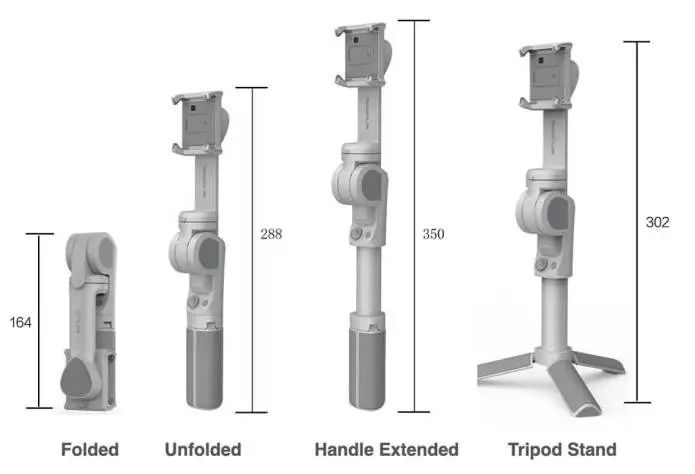 Snoppa Atom 2 3-Axis Foldable Pocket Handheld Gimbal Stabilizer
