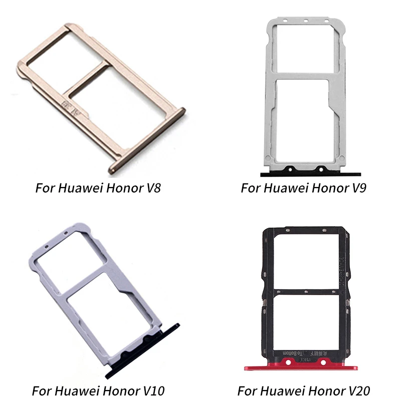 Сменные Запчасти для лотков sim-карты держатель слота для Huawei Honor V8 V9 V10 V20