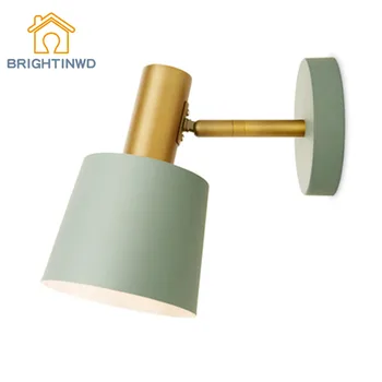 

Creative minimalist with plug wire wall lamp bedroom Nordic modern bedside lamp study reading light living room wall lamp